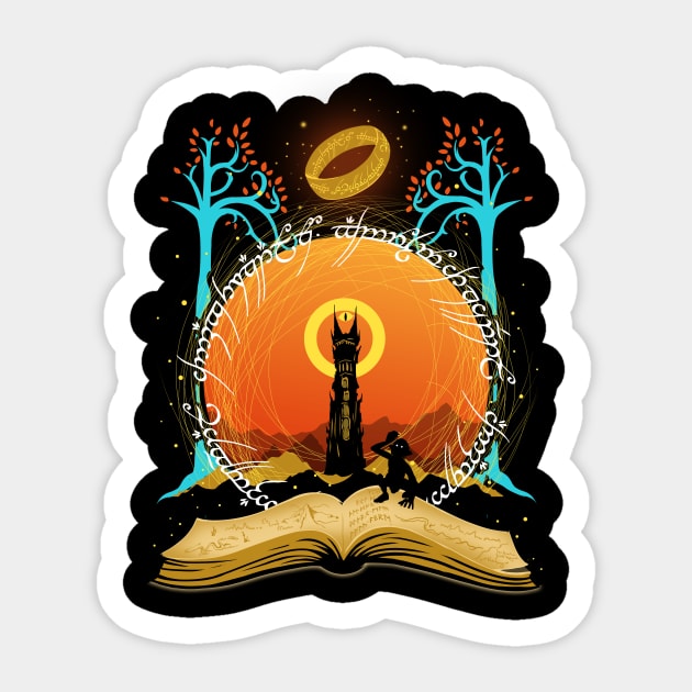 The Ring Lord Of The Rings Sticker TeePublic